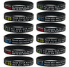 (12-pack) Religious Silicone Bracelets with Bible Verses - Wholesale Church Supplies Bible Study Tools - Inkstone Gifts