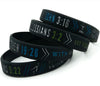 FAITH SILICONE WRISTBANDS w/ JOHN 3:16 SCRIPTURE - Inkstone Gifts