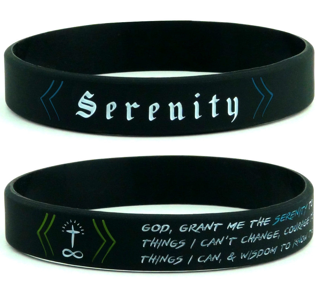 Serenity prayer rubber bracelet sale