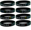 CHRISTIAN WRISTBANDS w/ BIBLE VERSES, BULK 8-PACK - Philippians 4:13, Psalm 23:4, Jeremiah 29:11, & Isaiah 40:31 - Bible Bracelets in Bulk Lot - Unisex Adult Size for Teens Men Women - Inkstone Gifts
