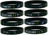 (8-pack) FAITH WRISTBANDS w/ BIBLE VERSES - Bulk Lot of Christian Wristbands - Inkstone Gifts