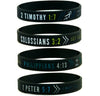 (8-pack) FAITH WRISTBANDS w/ BIBLE VERSES - Bulk Lot of Christian Wristbands - Inkstone Gifts