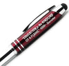 "EDUCATION" GIFT PEN w/ INSPIRATIONAL QUOTE - "Education is the kindling of a flame - Socrates" - Engraved Pen w/ Light & Stylus Tip - Inkstone Gifts