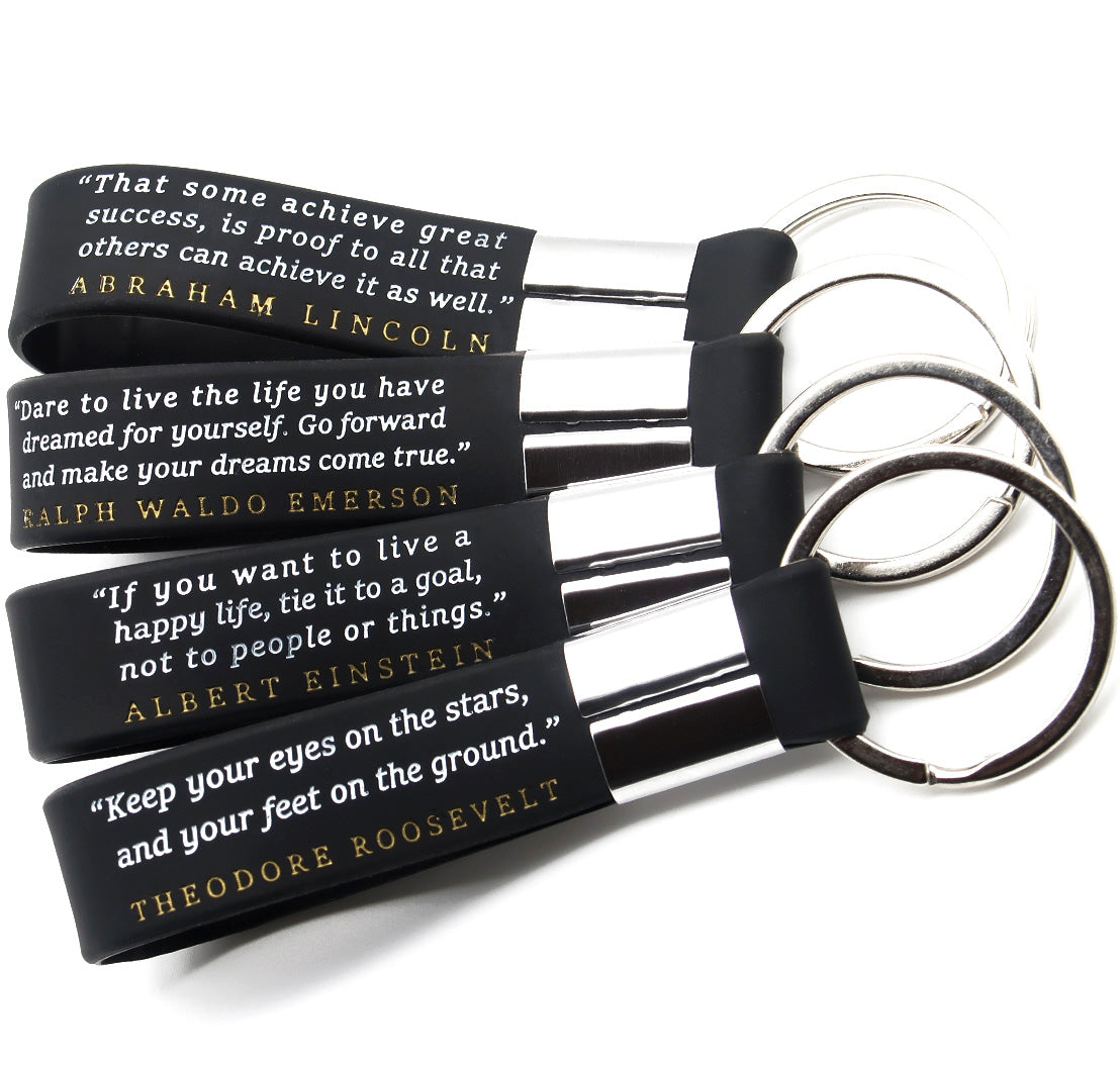 (12-pack) Motivational Quote Keychains - Success, Dream, Focus, Vision ...